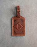 Classy Initial Luggage Tag in Arizona Leather