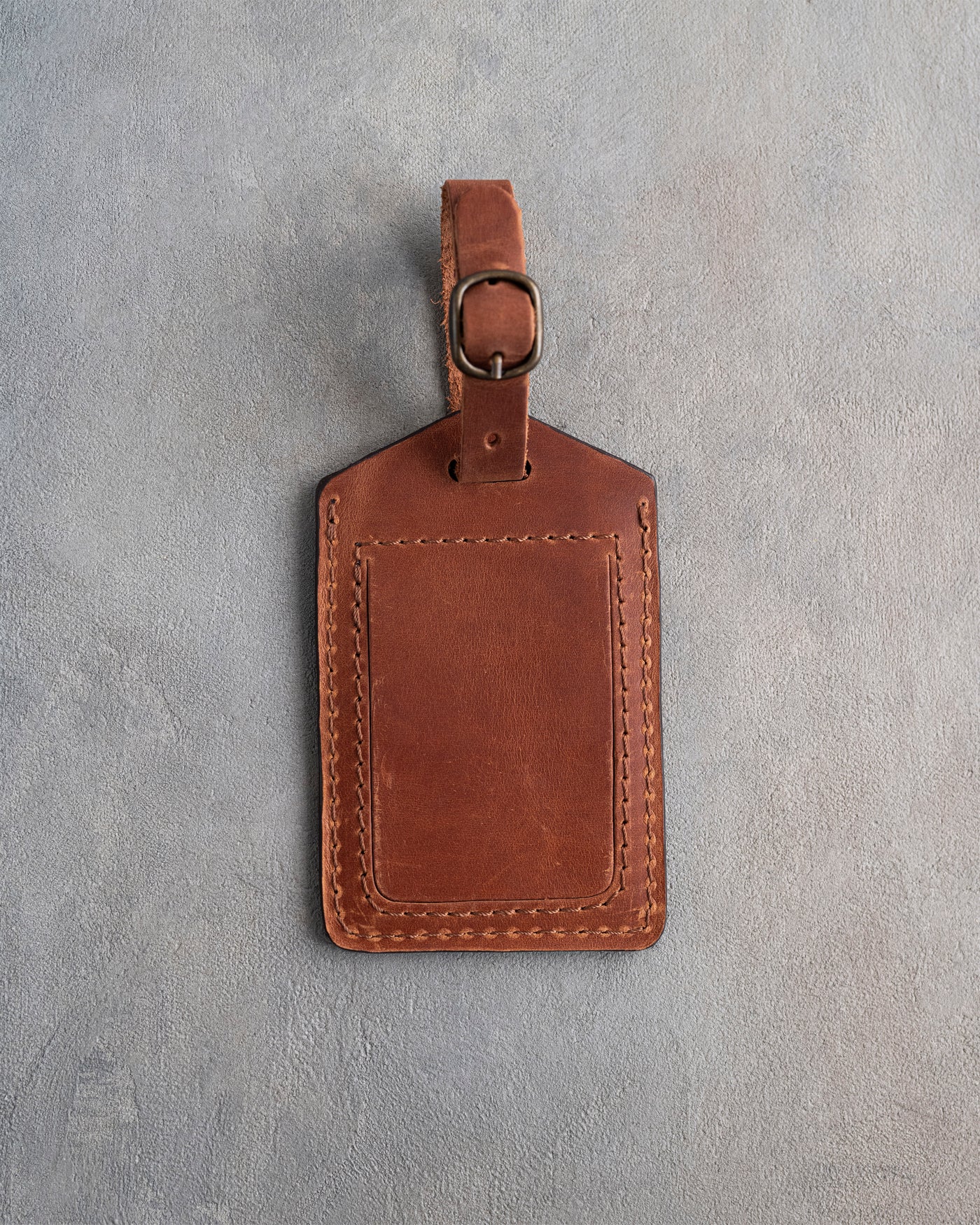 Classy Monogram Luggage Tag in Arizona Leather