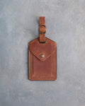 Minimalist Font Luggage Tag in Arizona Leather