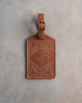 Classy Monogram Luggage Tag in Arizona Leather