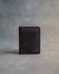 Card & Cash Wallet in Dark Espresso Leather