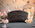 Dark Espresso Initial Makeup Bag