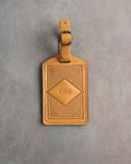 Classy Monogram Luggage Tag in Indian Summer Leather