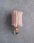 Blush Leather Dog Poop Bag Holder