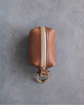 Caramel Leather Dog Poop Bag Holder