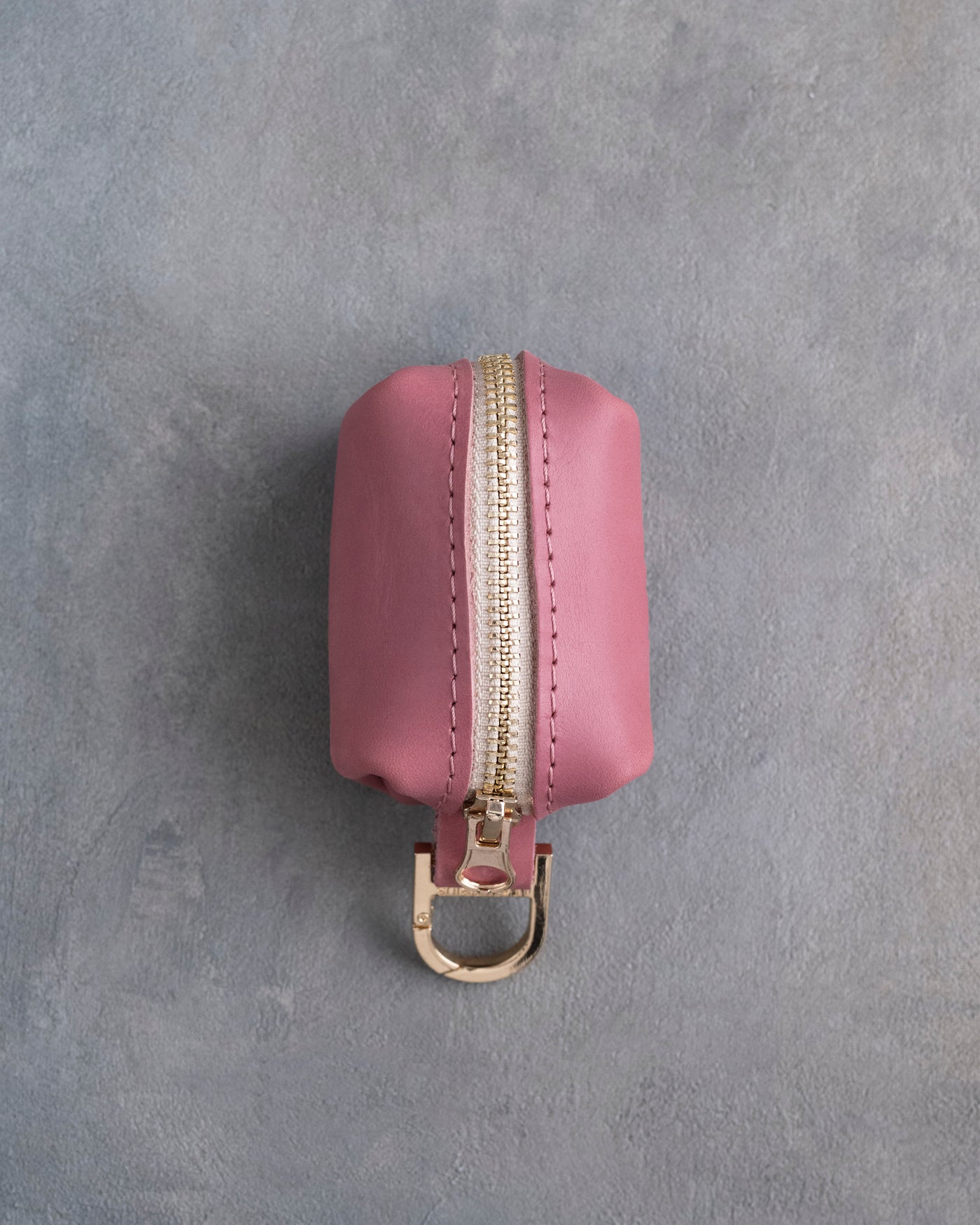 Parisian Blossom Leather Dog Poop Bag Holder