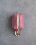 Parisian Blossom Leather Dog Poop Bag Holder