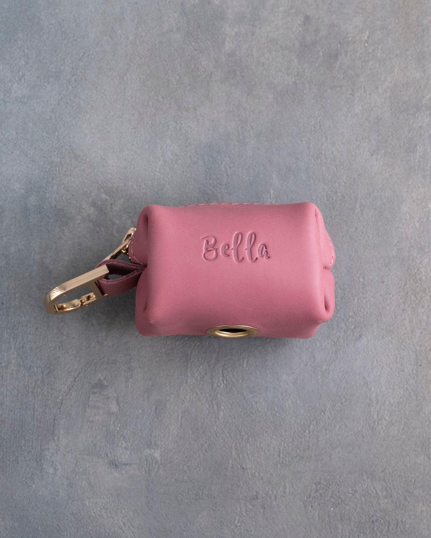 Parisian Blossom Leather Dog Poop Bag Holder