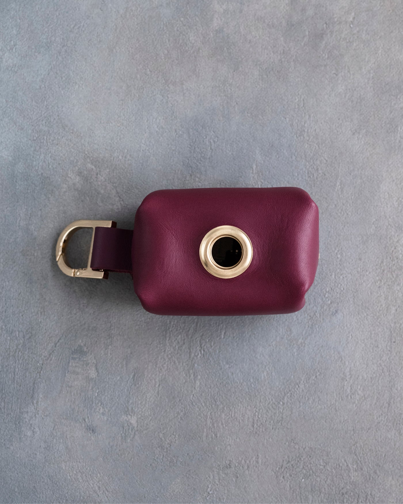 Sangria Leather Dog Poop Bag Holder