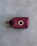 Sangria Leather Dog Poop Bag Holder